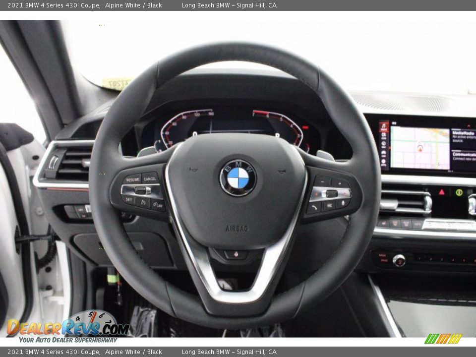 2021 BMW 4 Series 430i Coupe Alpine White / Black Photo #8