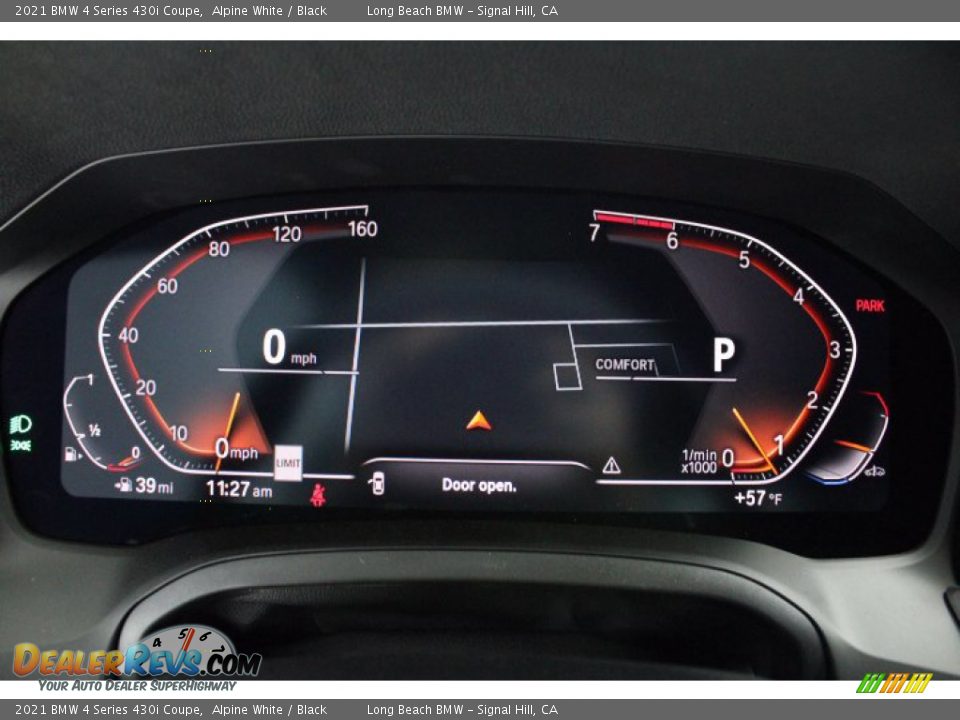 2021 BMW 4 Series 430i Coupe Alpine White / Black Photo #11
