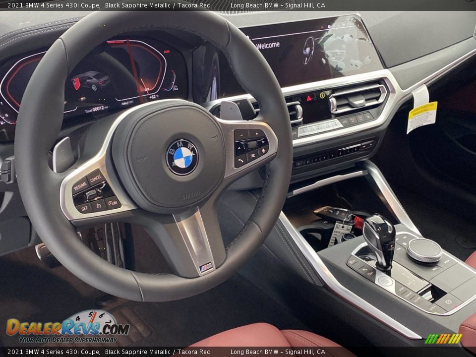 2021 BMW 4 Series 430i Coupe Black Sapphire Metallic / Tacora Red Photo #19