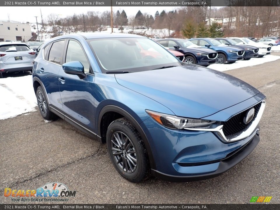 2021 Mazda CX-5 Touring AWD Eternal Blue Mica / Black Photo #3