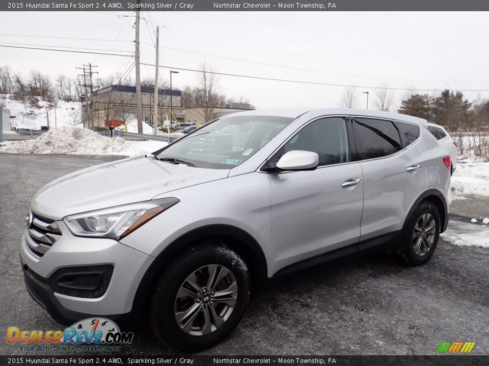 2015 Hyundai Santa Fe Sport 2.4 AWD Sparkling Silver / Gray Photo #1