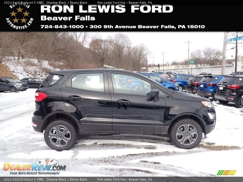 2021 Ford EcoSport S 4WD Shadow Black / Ebony Black Photo #1