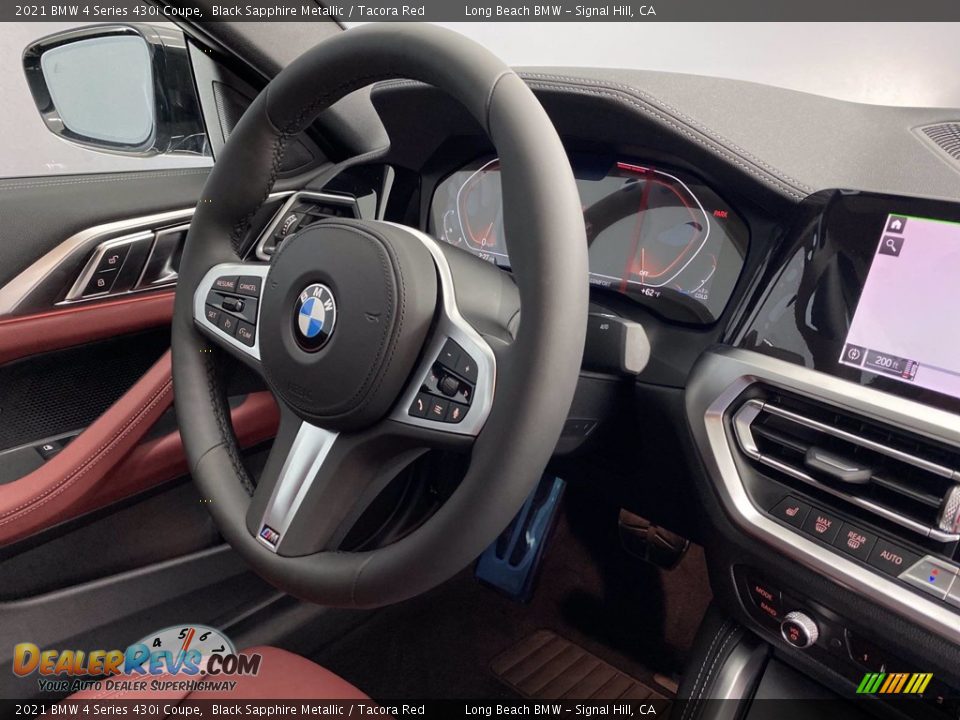 2021 BMW 4 Series 430i Coupe Black Sapphire Metallic / Tacora Red Photo #29