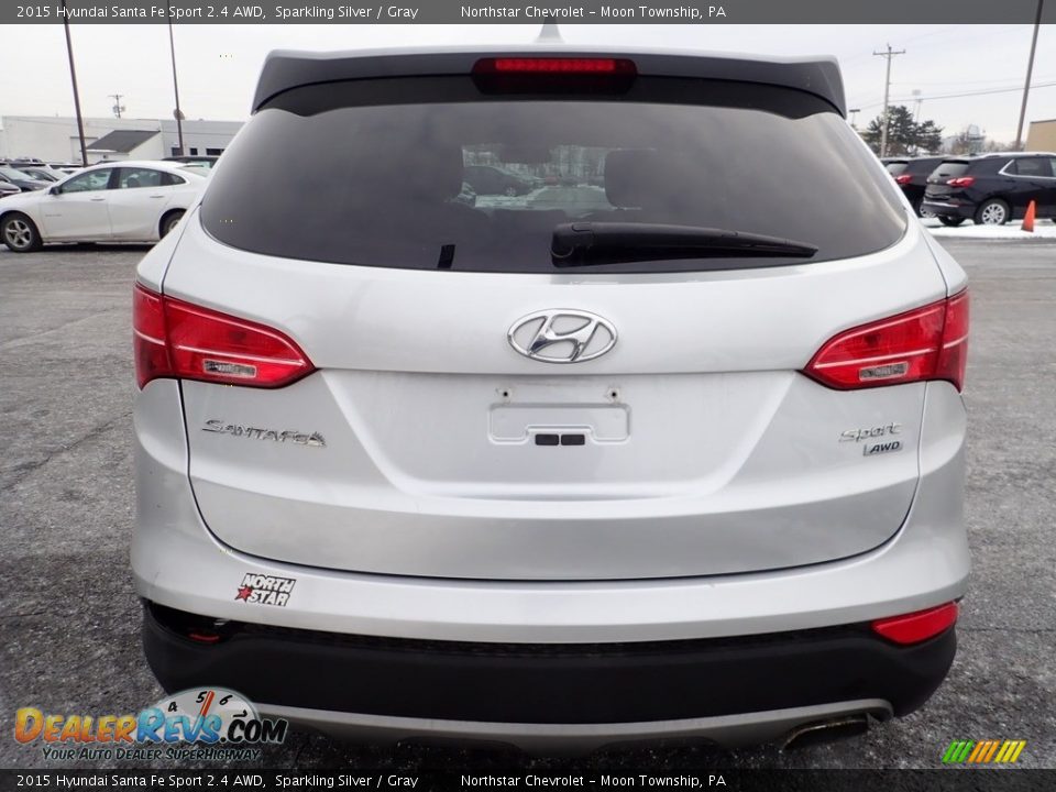 2015 Hyundai Santa Fe Sport 2.4 AWD Sparkling Silver / Gray Photo #3