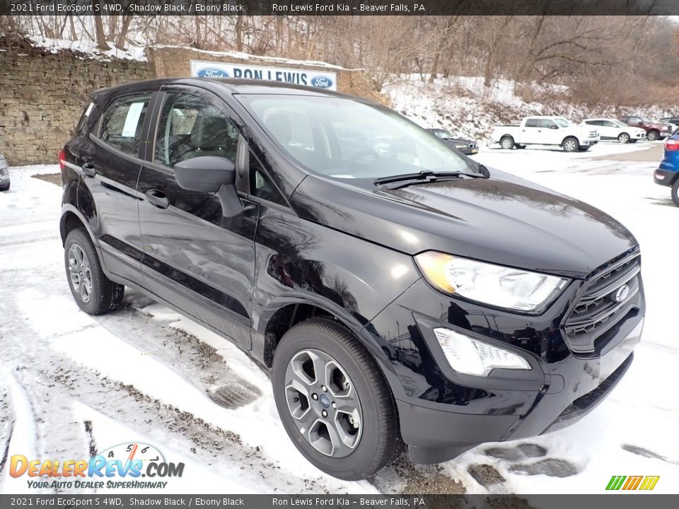 2021 Ford EcoSport S 4WD Shadow Black / Ebony Black Photo #3