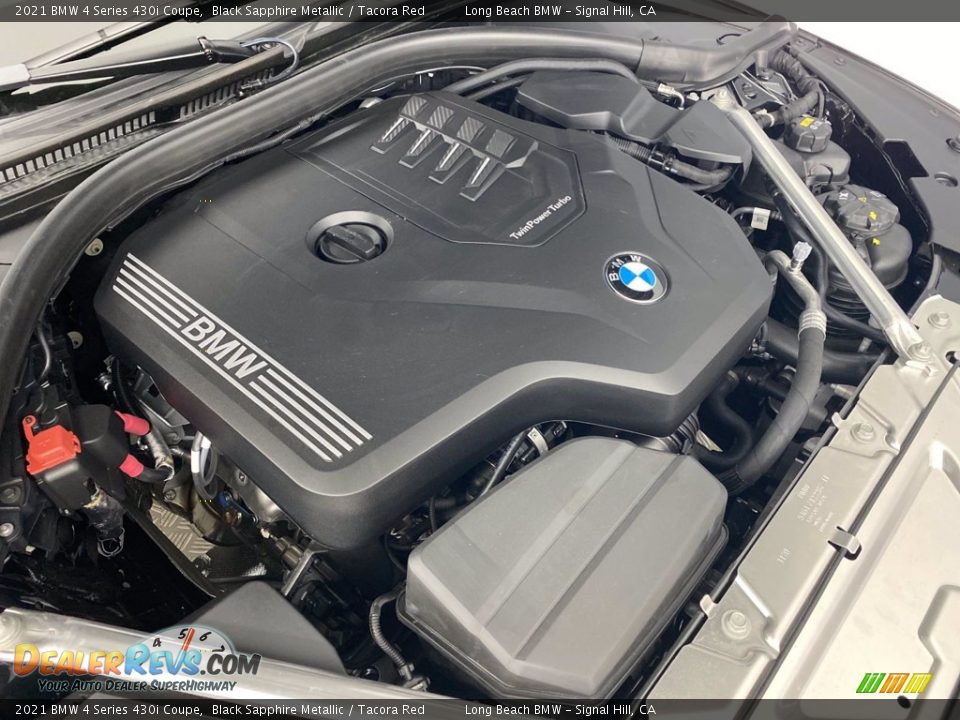 2021 BMW 4 Series 430i Coupe Black Sapphire Metallic / Tacora Red Photo #32