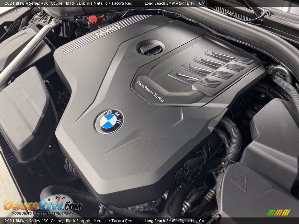 2021 BMW 4 Series 430i Coupe Black Sapphire Metallic / Tacora Red Photo #33