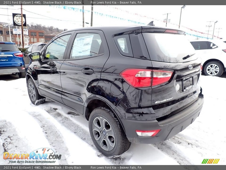 2021 Ford EcoSport S 4WD Shadow Black / Ebony Black Photo #7