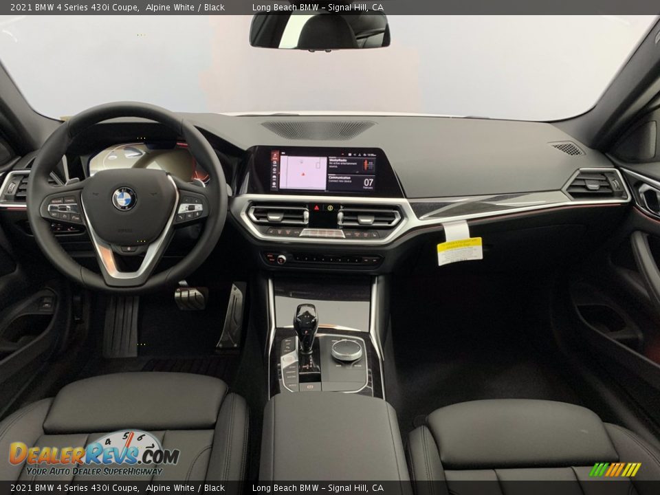 2021 BMW 4 Series 430i Coupe Alpine White / Black Photo #4