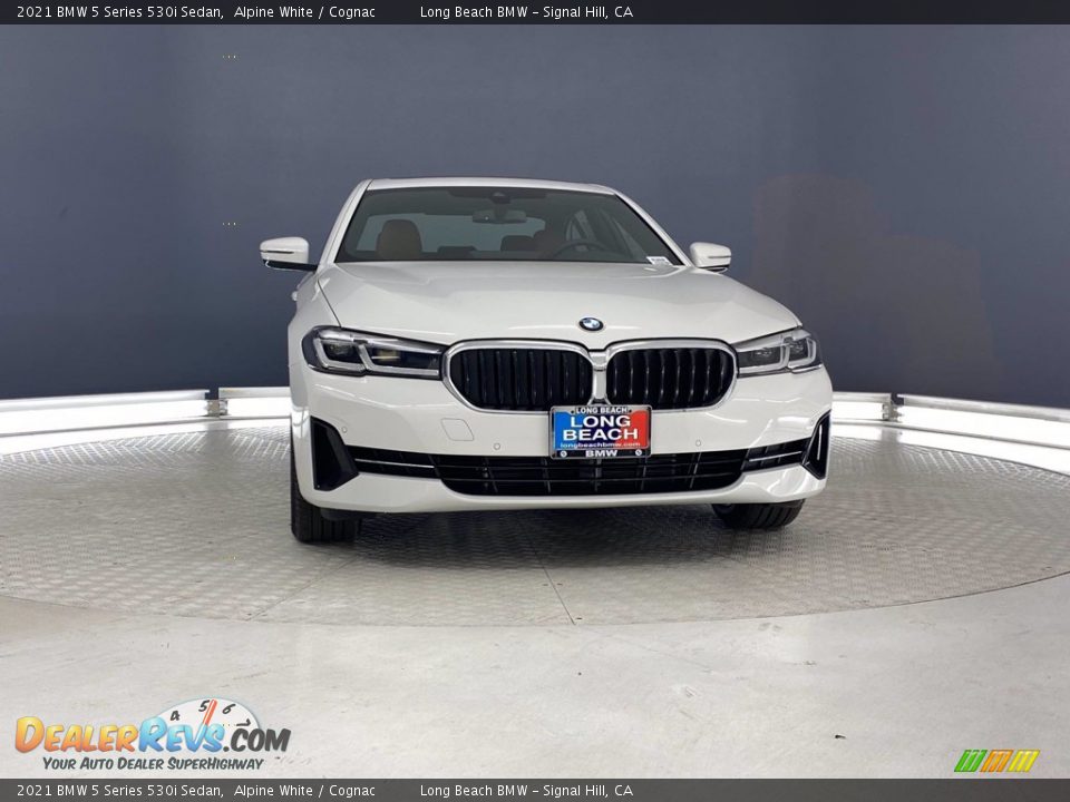 2021 BMW 5 Series 530i Sedan Alpine White / Cognac Photo #4