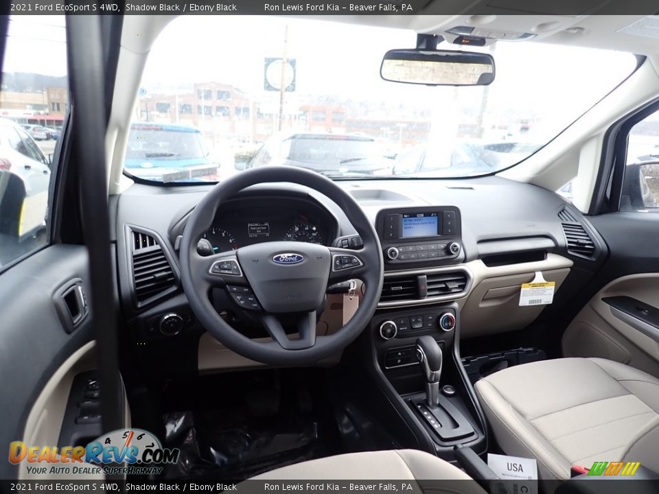 2021 Ford EcoSport S 4WD Shadow Black / Ebony Black Photo #13