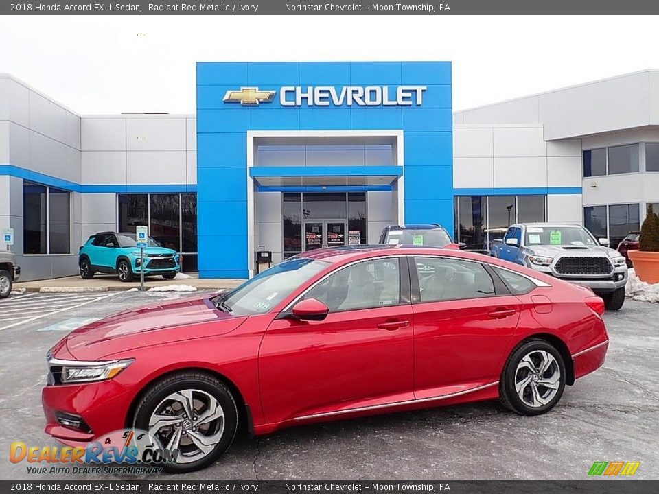 2018 Honda Accord EX-L Sedan Radiant Red Metallic / Ivory Photo #1