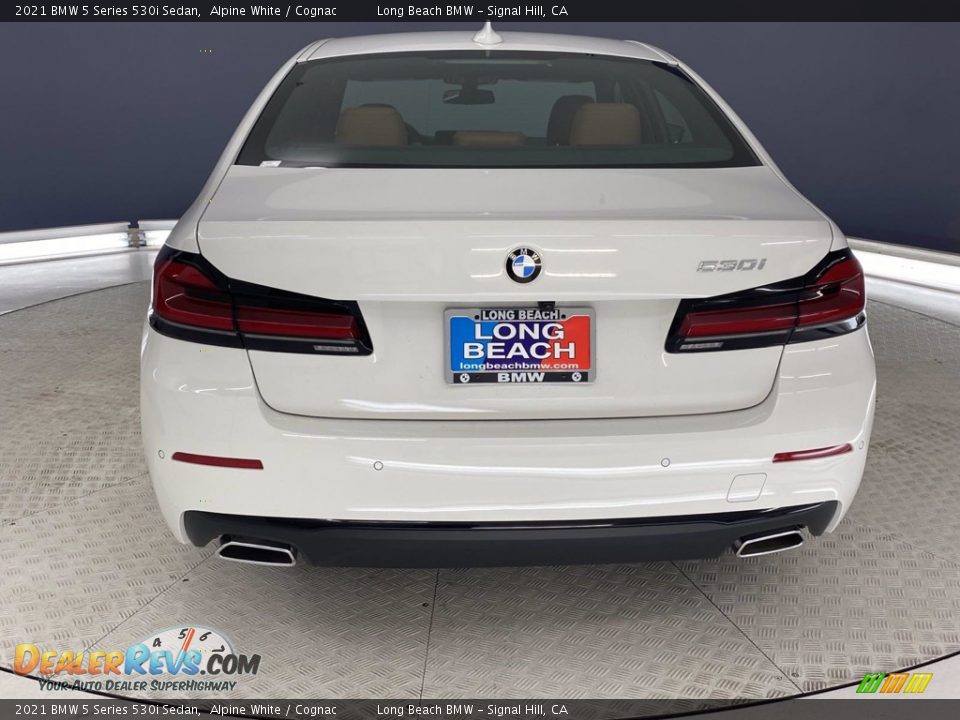 2021 BMW 5 Series 530i Sedan Alpine White / Cognac Photo #9