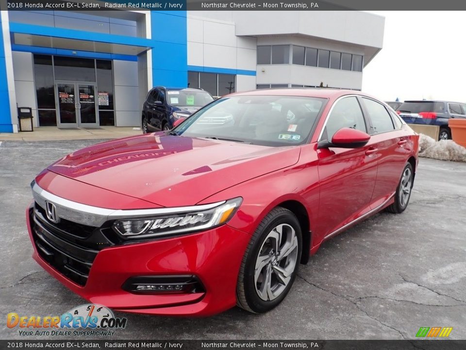 2018 Honda Accord EX-L Sedan Radiant Red Metallic / Ivory Photo #2