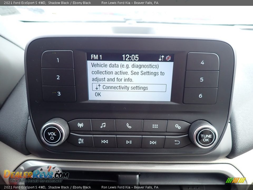 2021 Ford EcoSport S 4WD Shadow Black / Ebony Black Photo #17