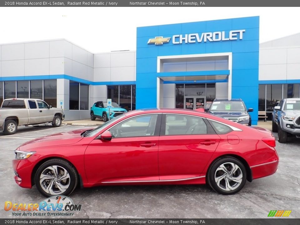 2018 Honda Accord EX-L Sedan Radiant Red Metallic / Ivory Photo #3