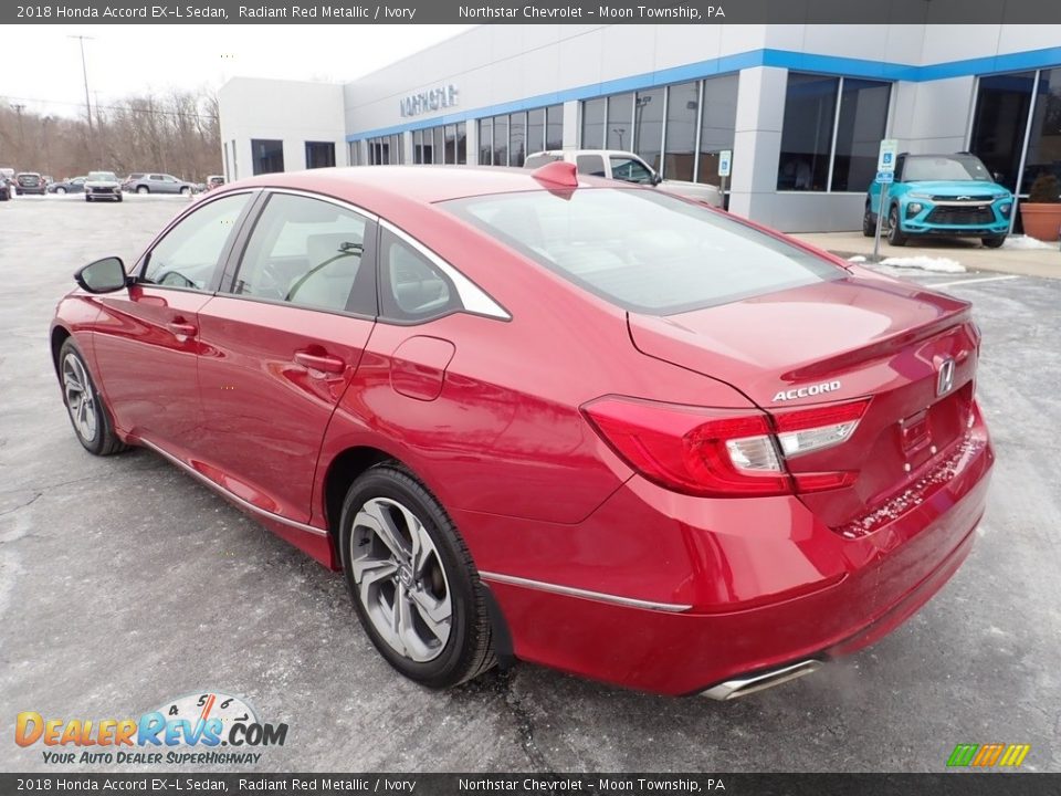 2018 Honda Accord EX-L Sedan Radiant Red Metallic / Ivory Photo #4