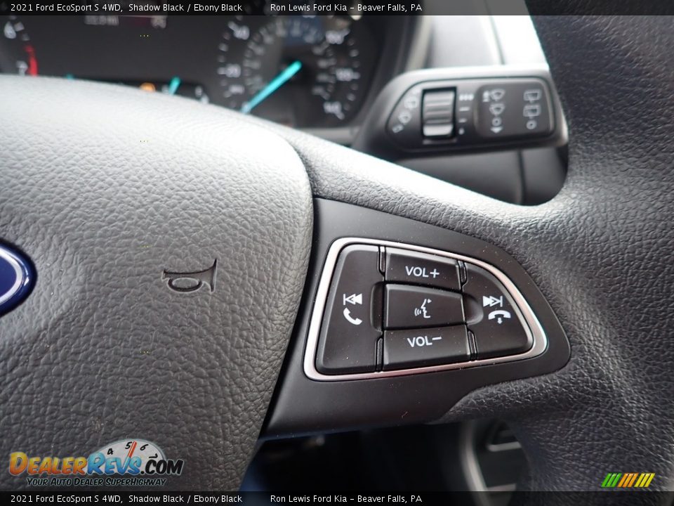 2021 Ford EcoSport S 4WD Shadow Black / Ebony Black Photo #19