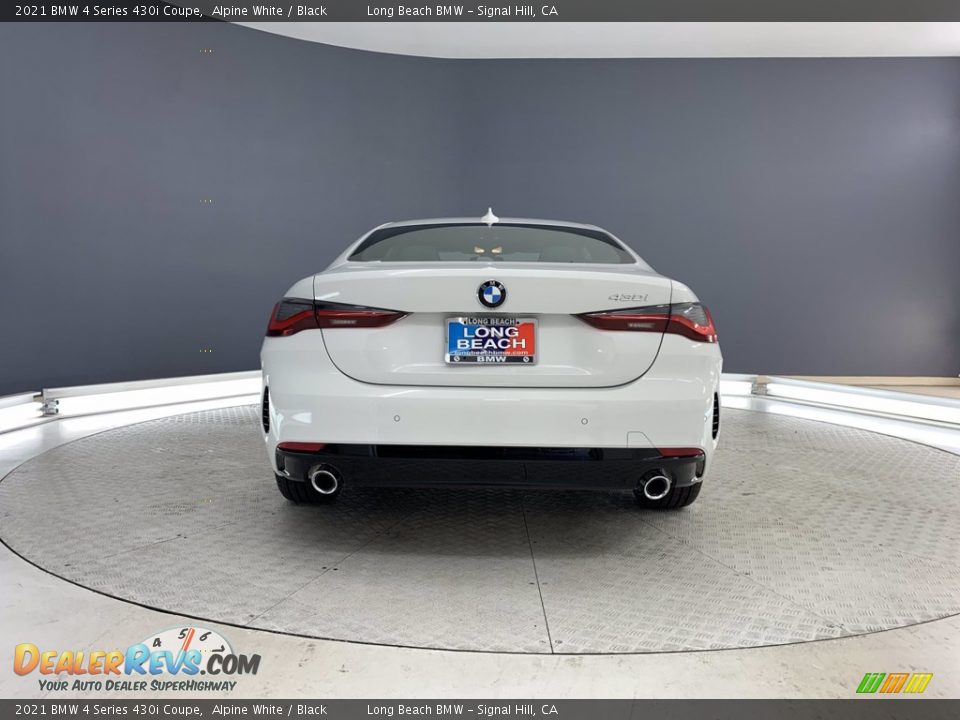 2021 BMW 4 Series 430i Coupe Alpine White / Black Photo #15