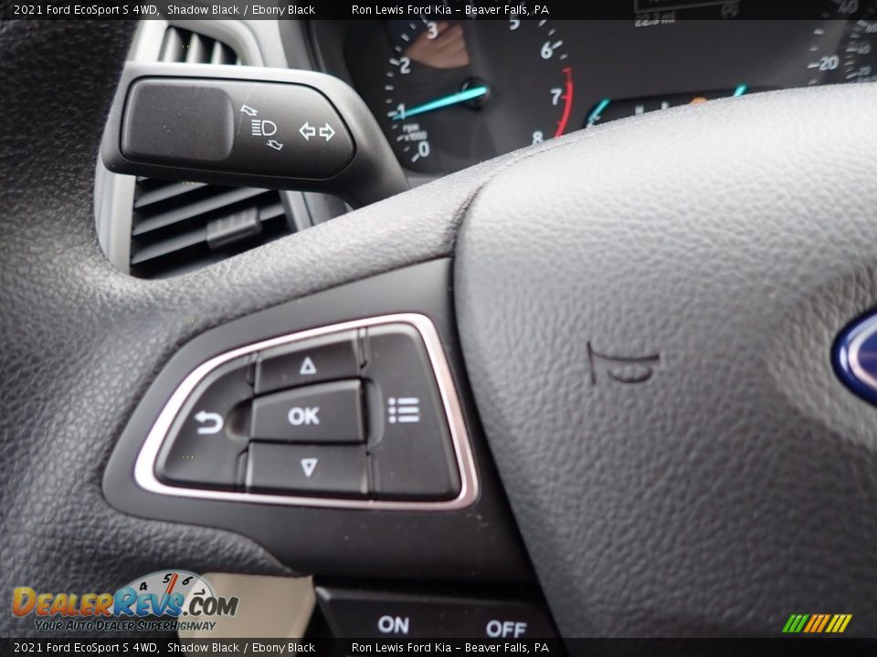 2021 Ford EcoSport S 4WD Shadow Black / Ebony Black Photo #20