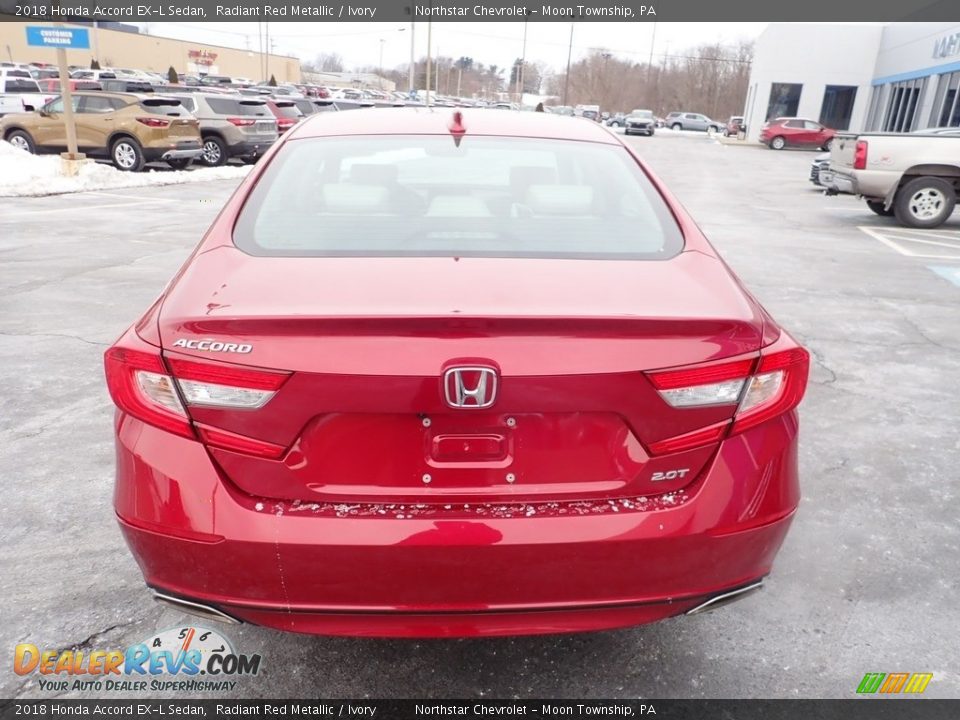 2018 Honda Accord EX-L Sedan Radiant Red Metallic / Ivory Photo #6