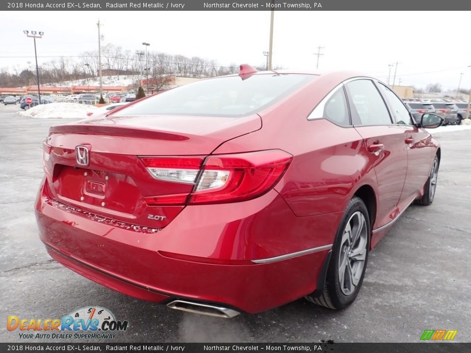 2018 Honda Accord EX-L Sedan Radiant Red Metallic / Ivory Photo #8
