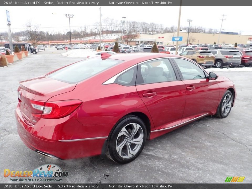 2018 Honda Accord EX-L Sedan Radiant Red Metallic / Ivory Photo #9