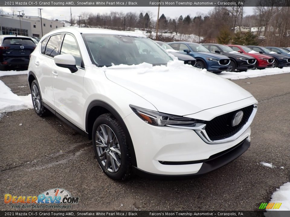 2021 Mazda CX-5 Grand Touring AWD Snowflake White Pearl Mica / Black Photo #3