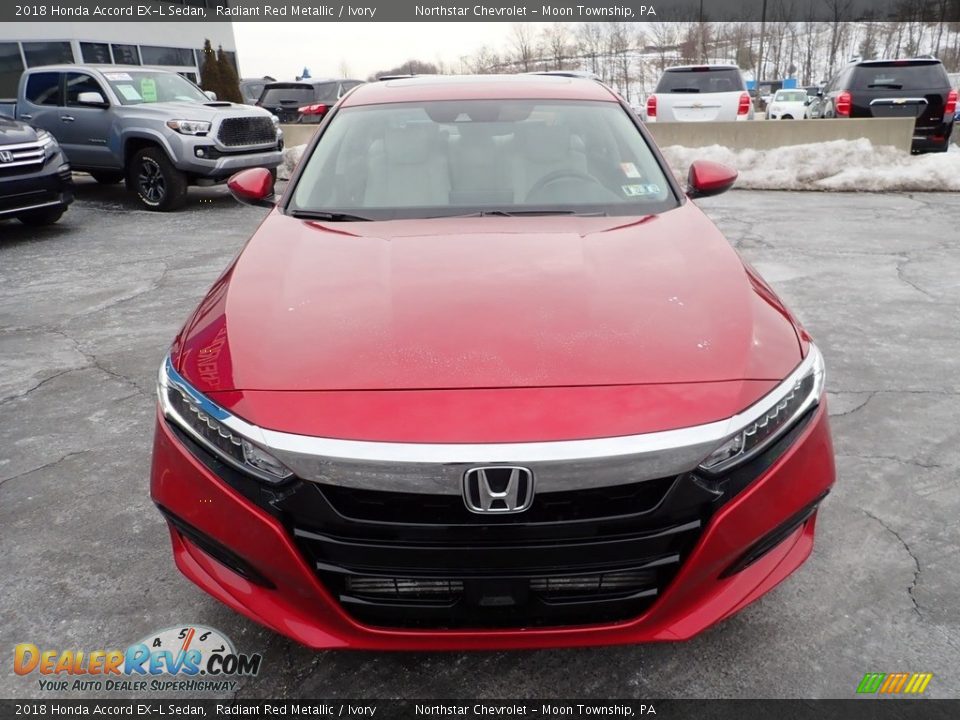2018 Honda Accord EX-L Sedan Radiant Red Metallic / Ivory Photo #13