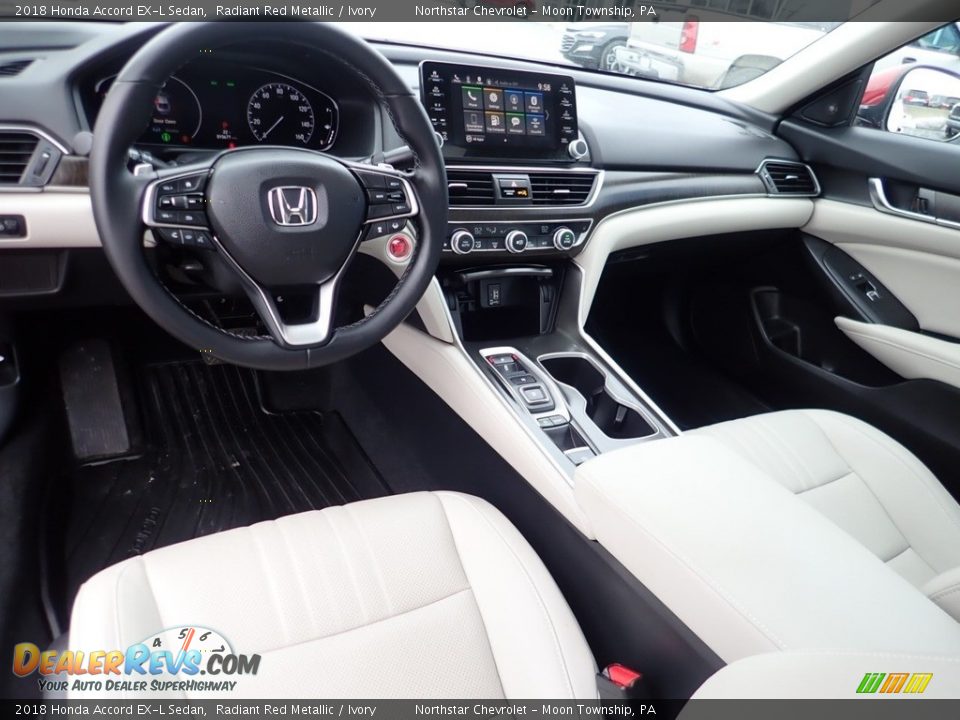 Ivory Interior - 2018 Honda Accord EX-L Sedan Photo #22