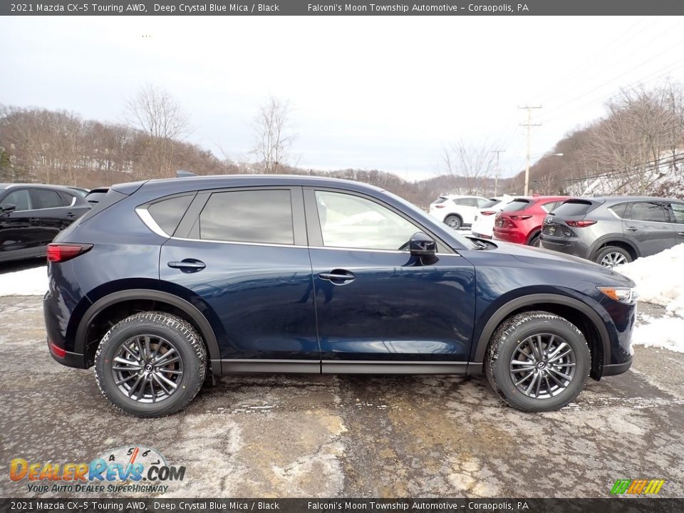 2021 Mazda CX-5 Touring AWD Deep Crystal Blue Mica / Black Photo #1