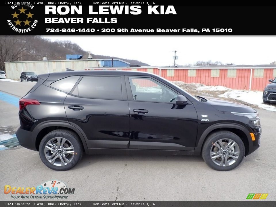 2021 Kia Seltos LX AWD Black Cherry / Black Photo #1