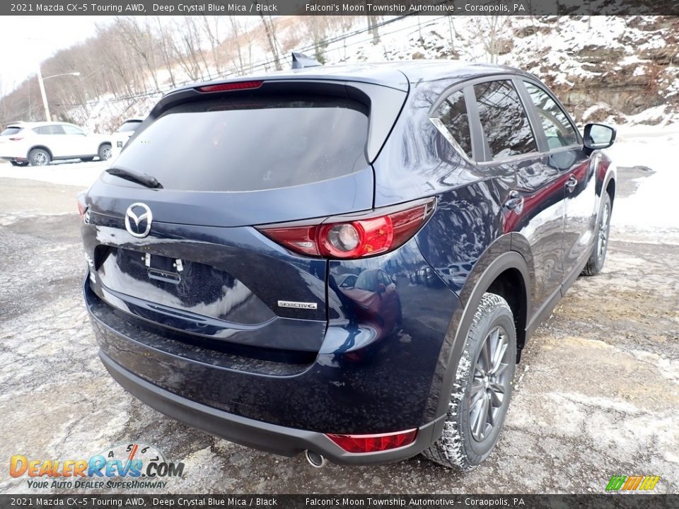 2021 Mazda CX-5 Touring AWD Deep Crystal Blue Mica / Black Photo #2