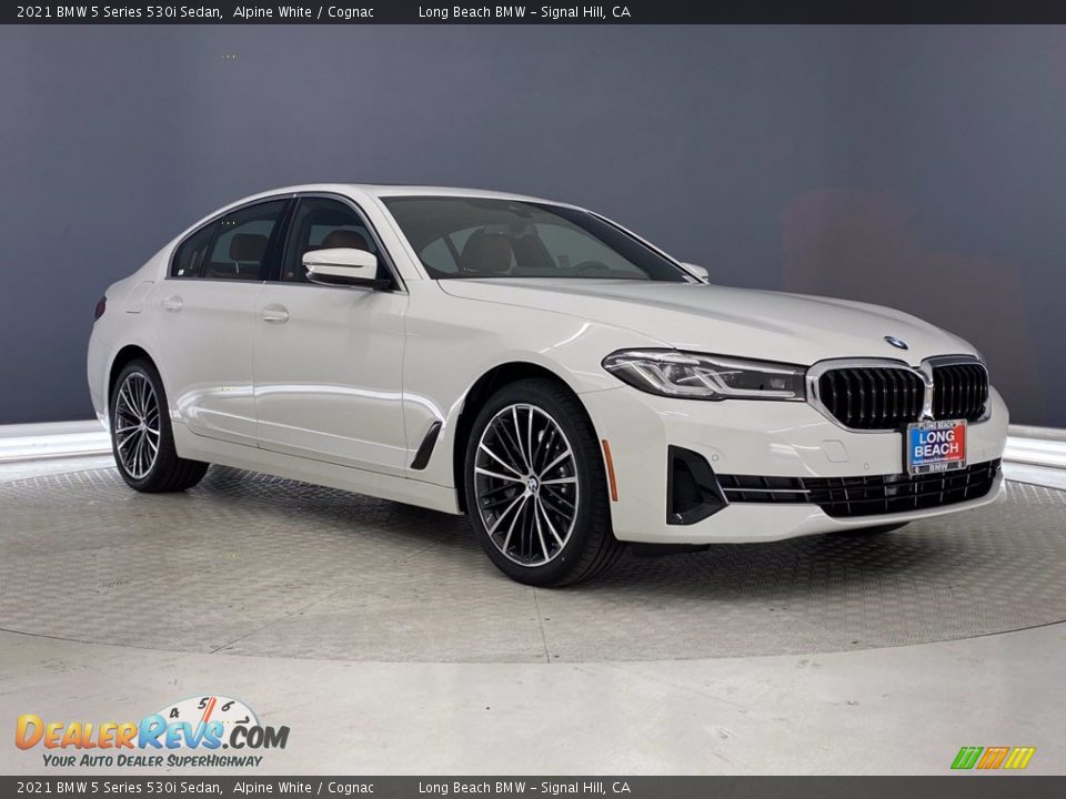 2021 BMW 5 Series 530i Sedan Alpine White / Cognac Photo #1