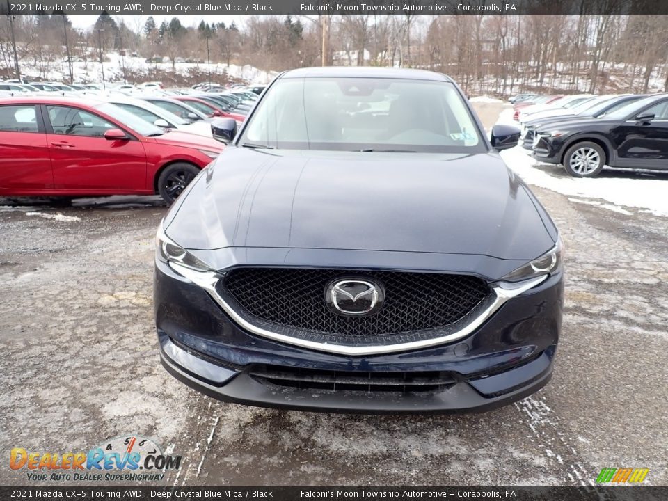 2021 Mazda CX-5 Touring AWD Deep Crystal Blue Mica / Black Photo #4