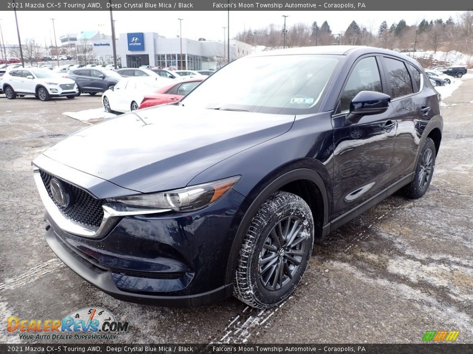 2021 Mazda CX-5 Touring AWD Deep Crystal Blue Mica / Black Photo #5