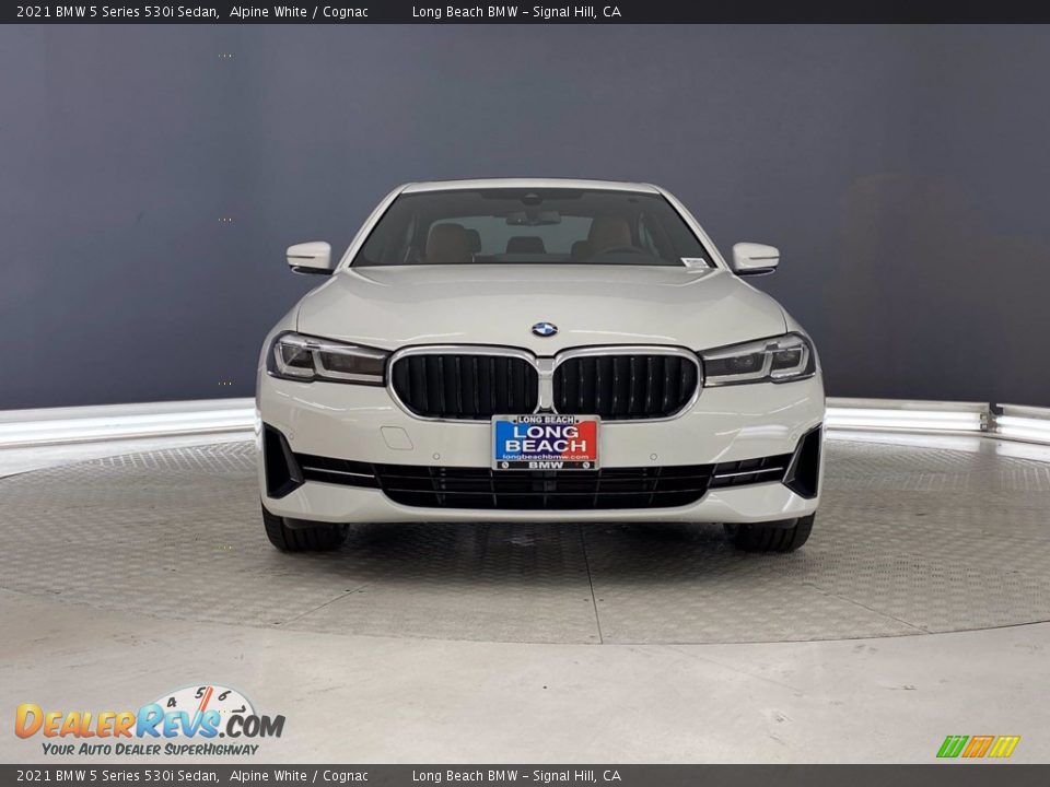 2021 BMW 5 Series 530i Sedan Alpine White / Cognac Photo #4