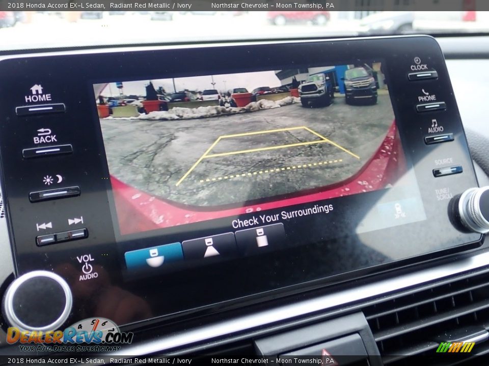 2018 Honda Accord EX-L Sedan Radiant Red Metallic / Ivory Photo #30