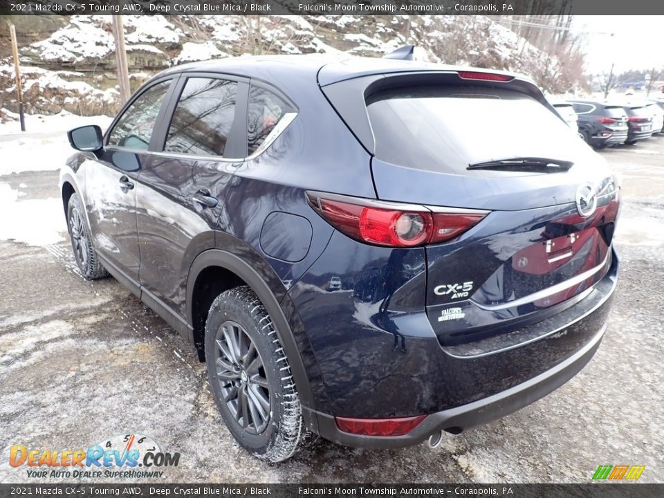 2021 Mazda CX-5 Touring AWD Deep Crystal Blue Mica / Black Photo #6