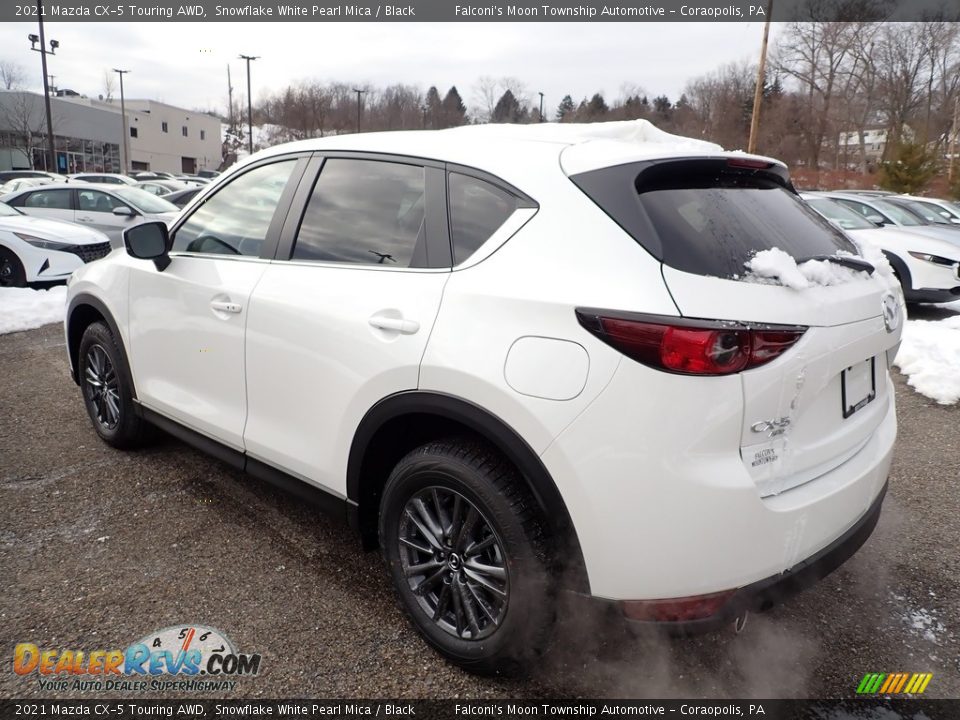 2021 Mazda CX-5 Touring AWD Snowflake White Pearl Mica / Black Photo #3