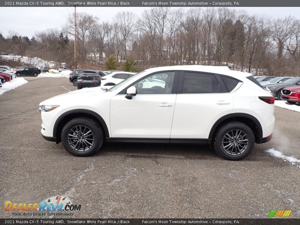 2021 Mazda CX-5 Touring AWD Snowflake White Pearl Mica / Black Photo #4