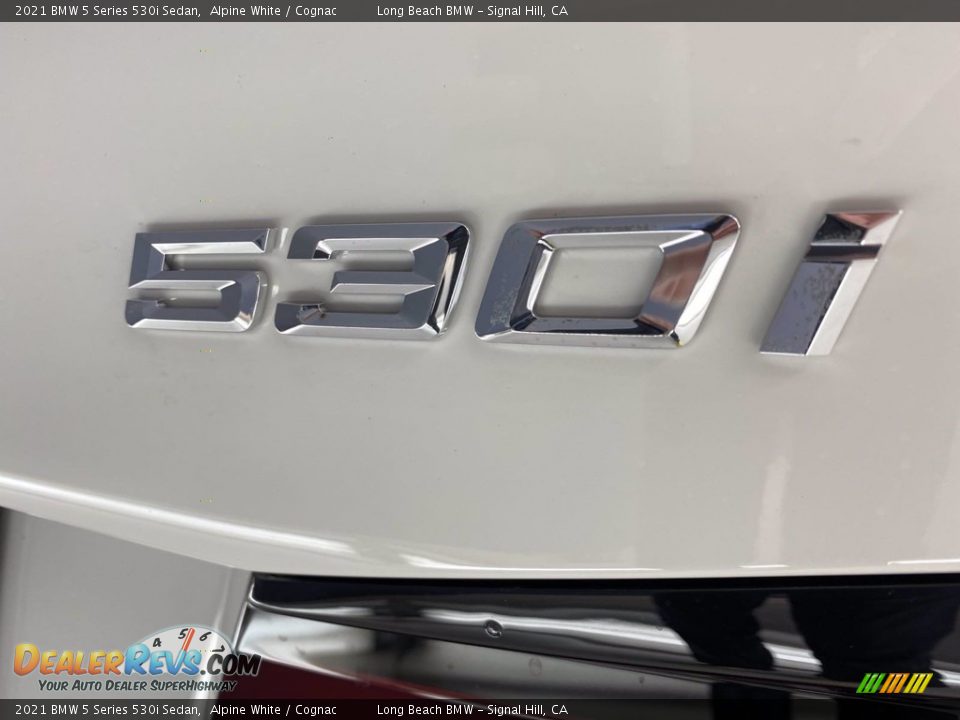 2021 BMW 5 Series 530i Sedan Alpine White / Cognac Photo #19