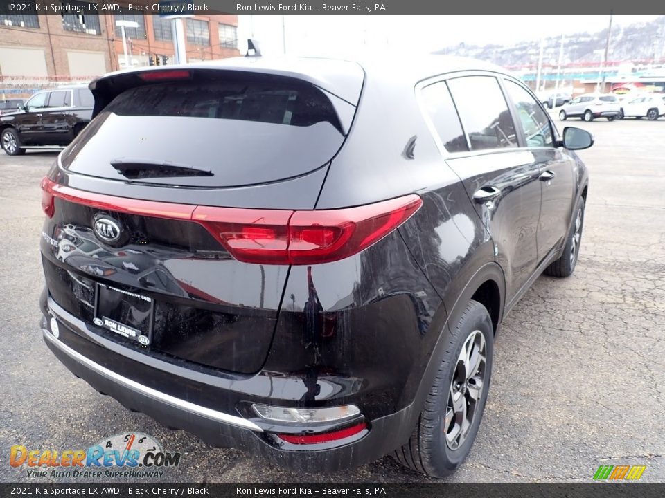 2021 Kia Sportage LX AWD Black Cherry / Black Photo #2