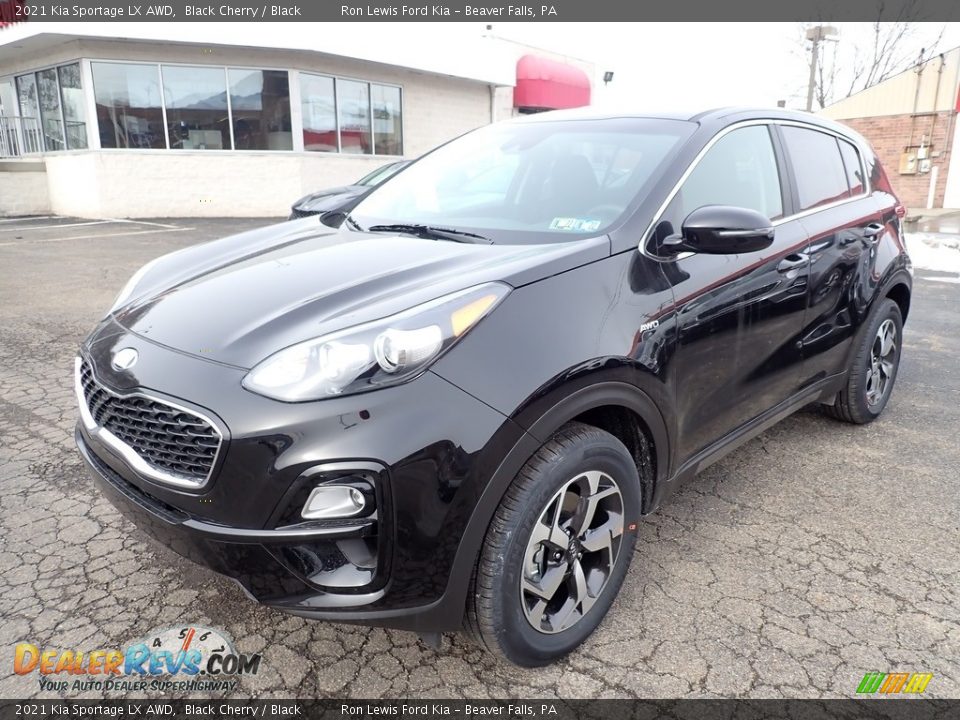 2021 Kia Sportage LX AWD Black Cherry / Black Photo #5