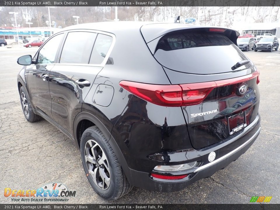 2021 Kia Sportage LX AWD Black Cherry / Black Photo #7