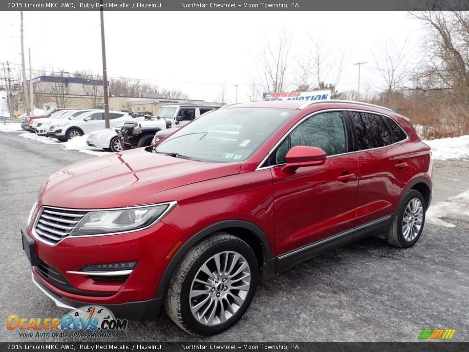 2015 Lincoln MKC AWD Ruby Red Metallic / Hazelnut Photo #1