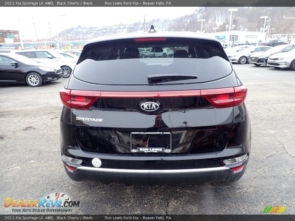 2021 Kia Sportage LX AWD Black Cherry / Black Photo #8