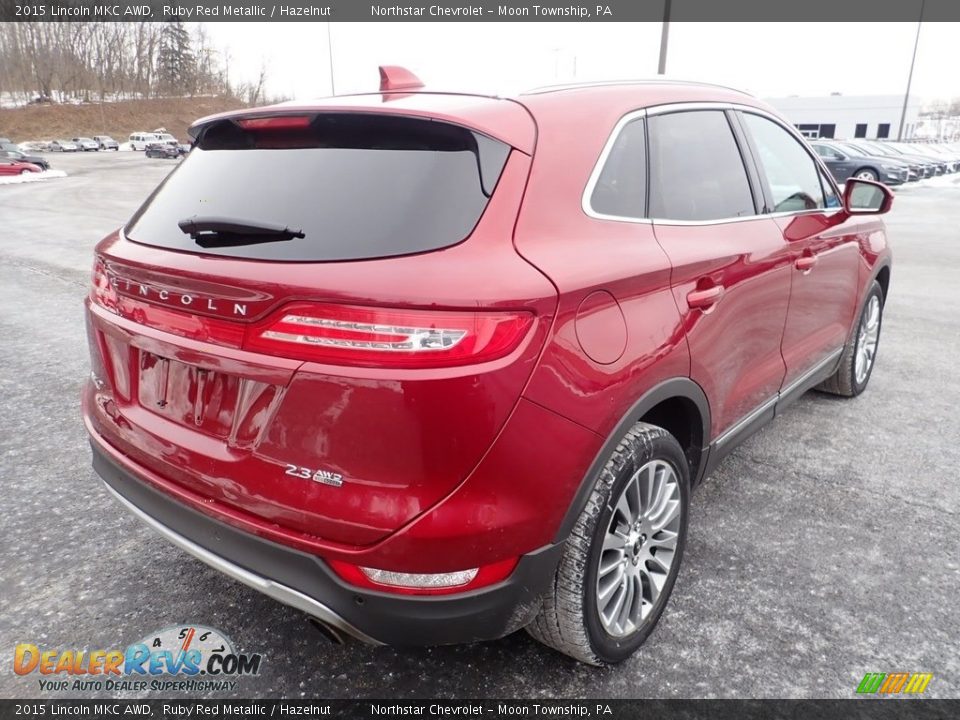 2015 Lincoln MKC AWD Ruby Red Metallic / Hazelnut Photo #4