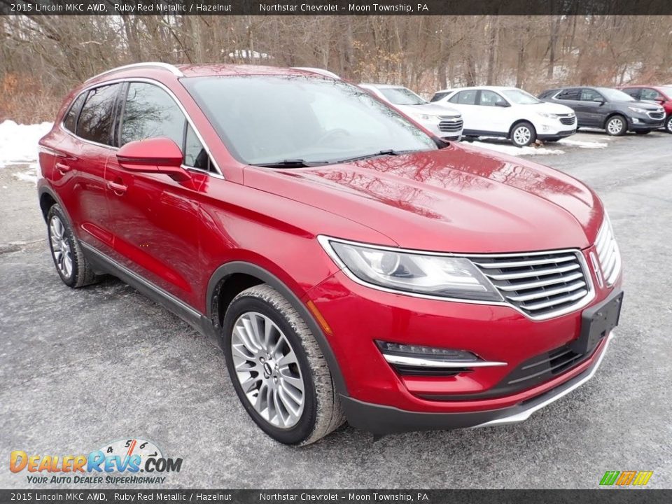 2015 Lincoln MKC AWD Ruby Red Metallic / Hazelnut Photo #5