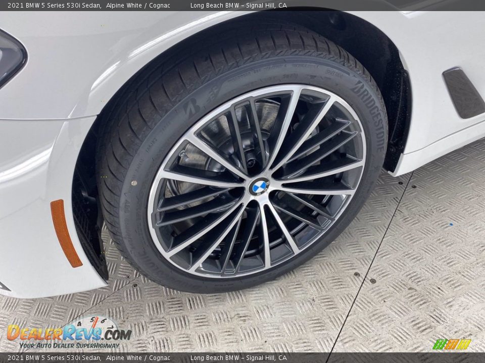 2021 BMW 5 Series 530i Sedan Alpine White / Cognac Photo #29
